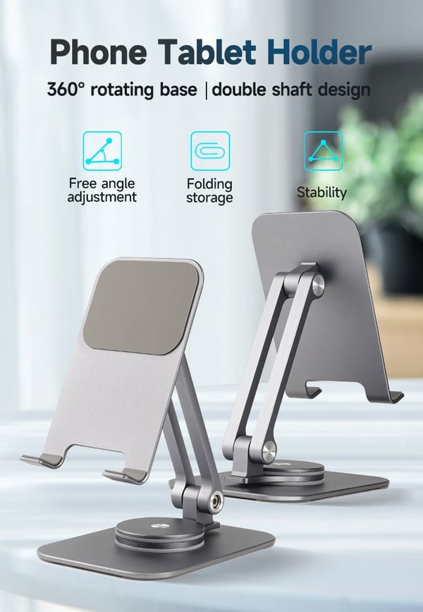 🔥Hot Selling | 48% OFF🔥Deluxe Foldable 360° Rotating Pad/Phone Holder