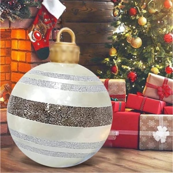 🎄Tidig julrea 49% RABATT-Utomhus jul PVC uppblåsbar dekorerad boll