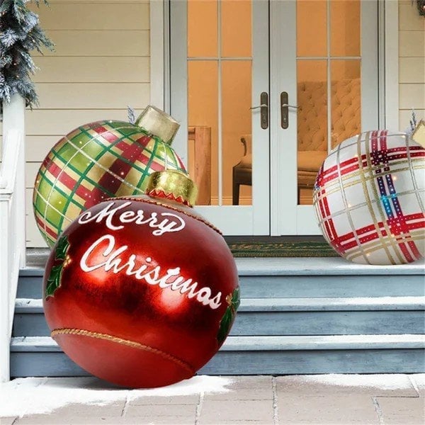 🎄Tidig julrea 49% RABATT-Utomhus jul PVC uppblåsbar dekorerad boll