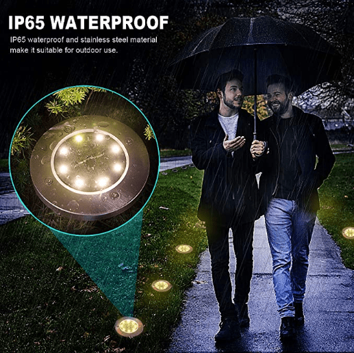 Soldriven LED gångvägsljus